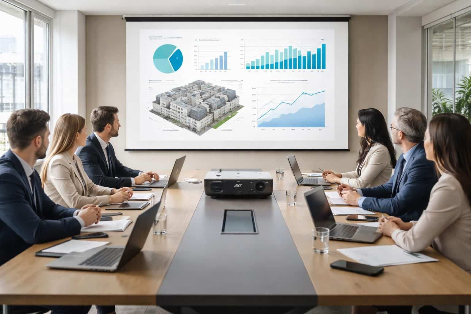 découvrez comment les investisseurs peuvent projeter efficacement un business plan locatif grâce au vidéoprojecteur acer, alliant clarté et professionnalisme pour vos présentations.