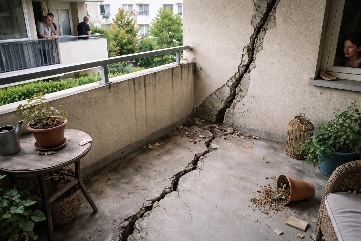 découvrez les impacts importants d'une fissure sur le balcon en copropriété et les mesures à prendre pour assurer votre sécurité et préserver la valeur de votre bien.