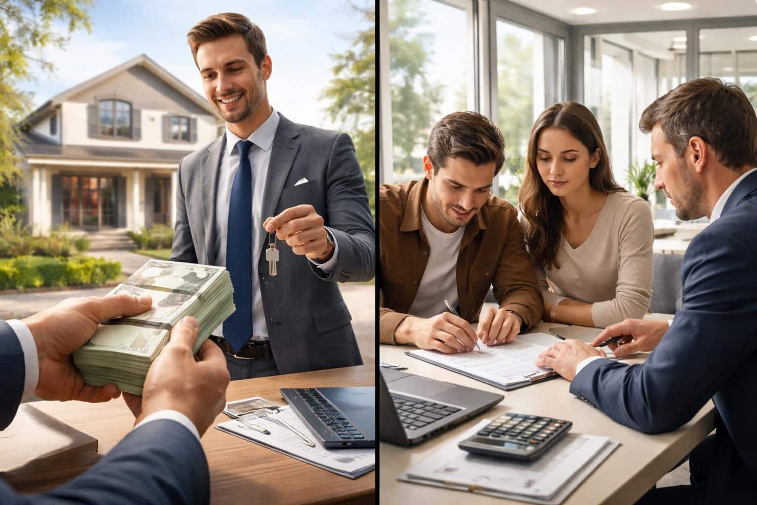 découvrez les avantages et inconvénients de l'achat immobilier au comptant ou via un prêt bancaire pour faire le meilleur choix selon votre situation financière.